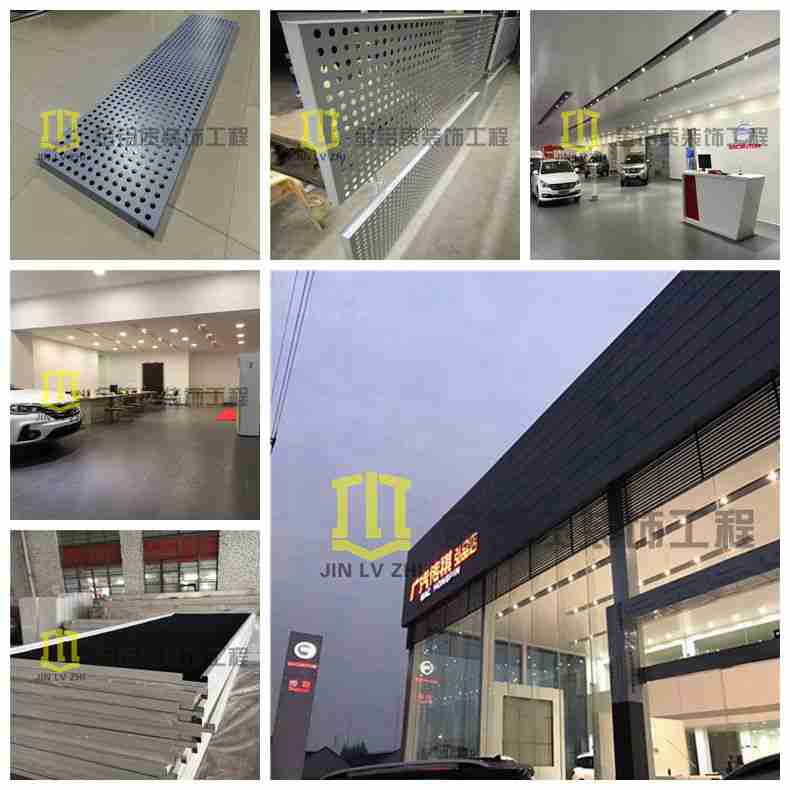 金鋁質鋁單板工程傳祺4s汽車店完美竣工，外觀時尚美觀